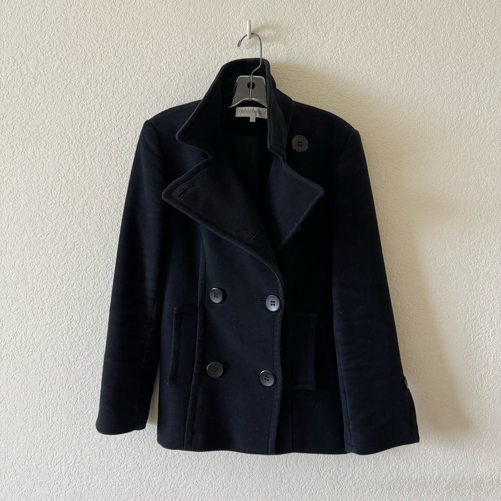 Quin and Donnelly Black Peacoat, US size 8, UK size 12